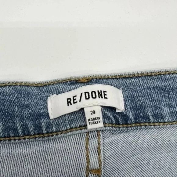 RE DONE 90s High-Rise Ankle Crop Jeans size 29 B937 - Picture 7 of 7